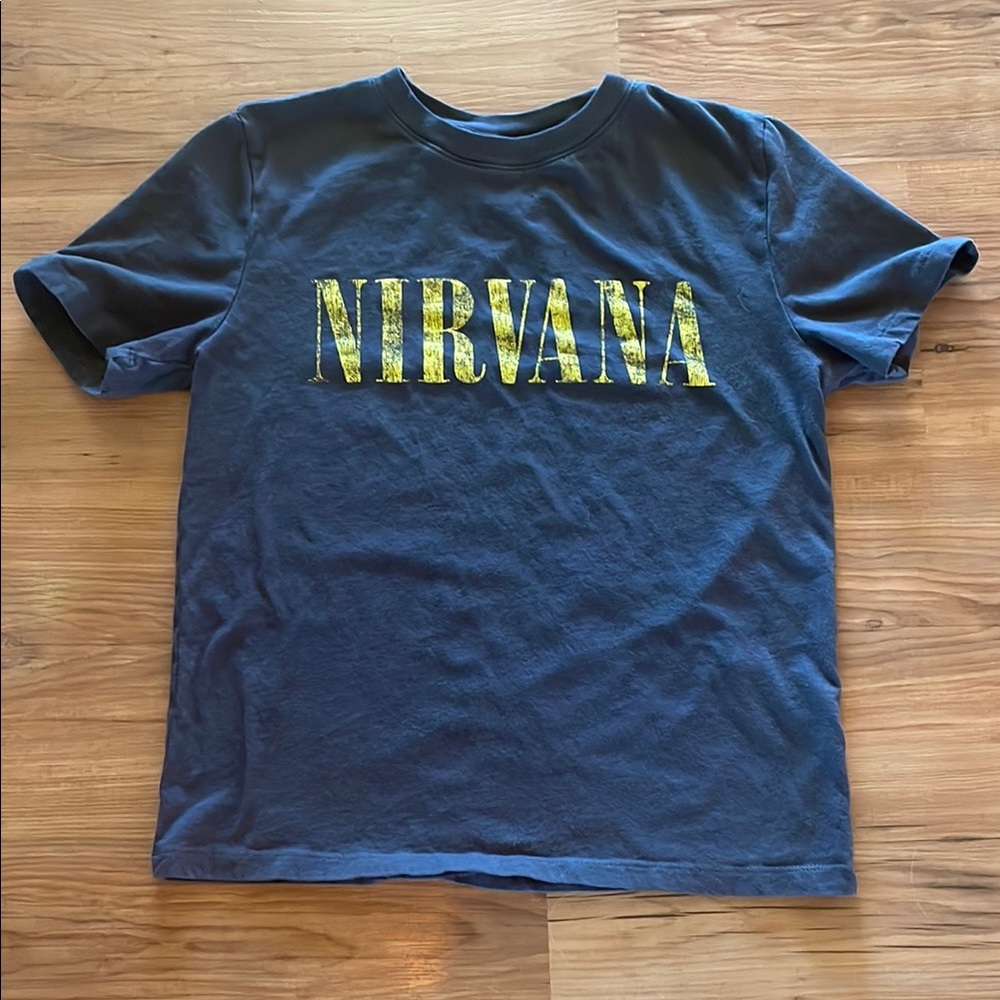 H&M Blue and Yellow Short Sleeve Tee